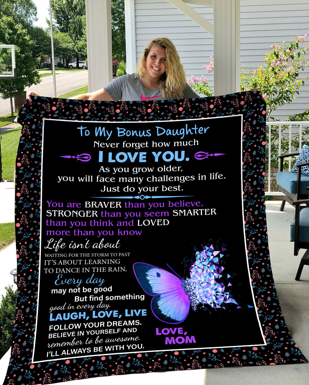 To My Bonus Daughter | Never forget how much I LOVE YOU | Arctic Fleec ...